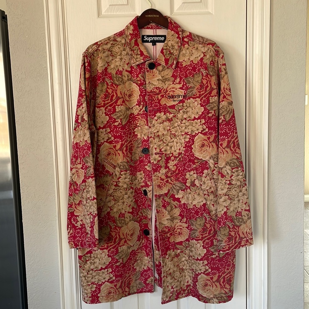 Supreme Washed Work Trench Coat size large